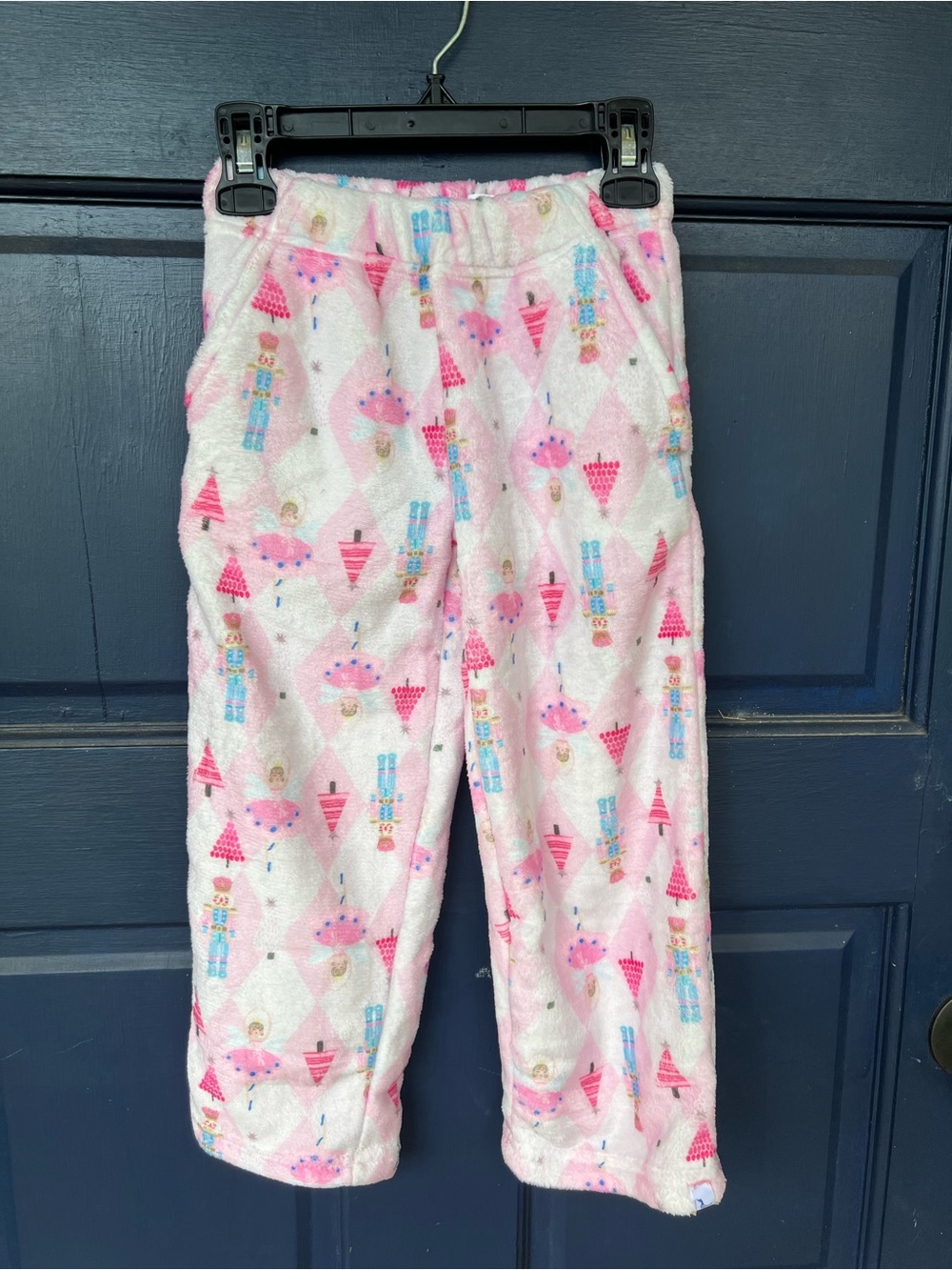 NWT Kids Pink Nutcracker & Ballerina Fleece Pajama Pants